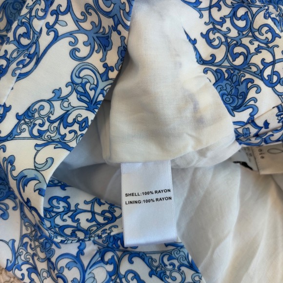 Joie Mosaic Print Crop Top and Midi Skirt Set, NWT Women's XL, Santorini Blue - Picture 11 of 16